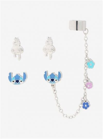 Disney Lilo and Stitch Necklace and Earring Set