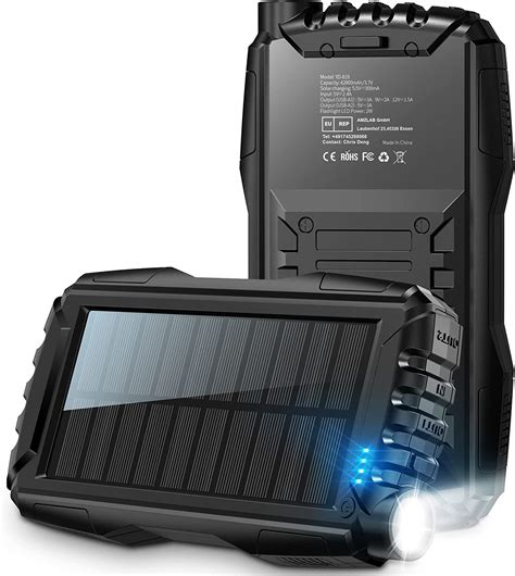 Solar Power Bank Portable Charger